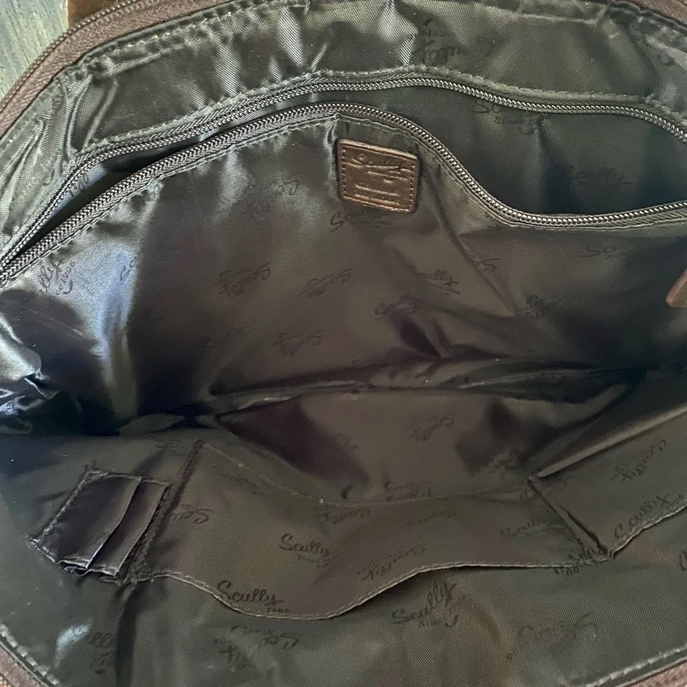Scully Gusset Chocolate Laptop Briefcase - Picture 15 of 16